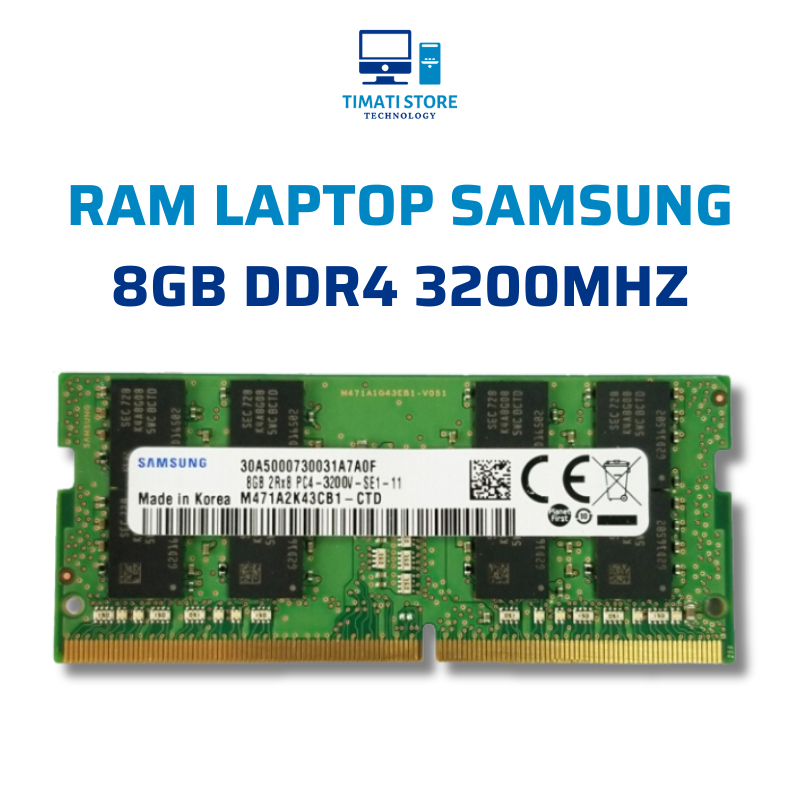 三星 8GB DDR4 總線 3200Mhz 內存 Ram PC4 筆記本電腦 Ram -