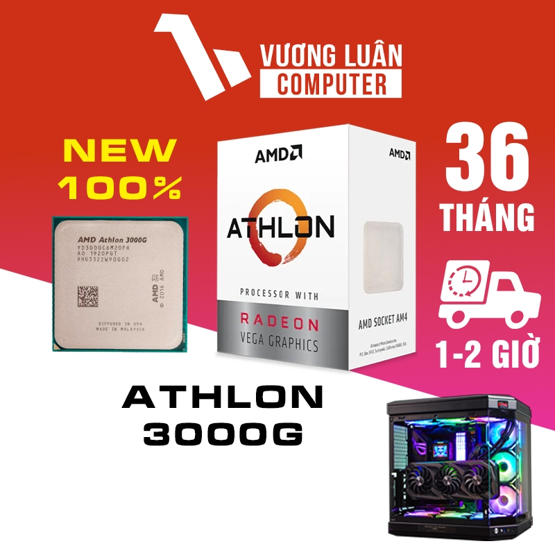 Athlon 3000G CPU CPU 處理器 ~ G6400 - 強大的 IGPU - 品牌盒 - 全新