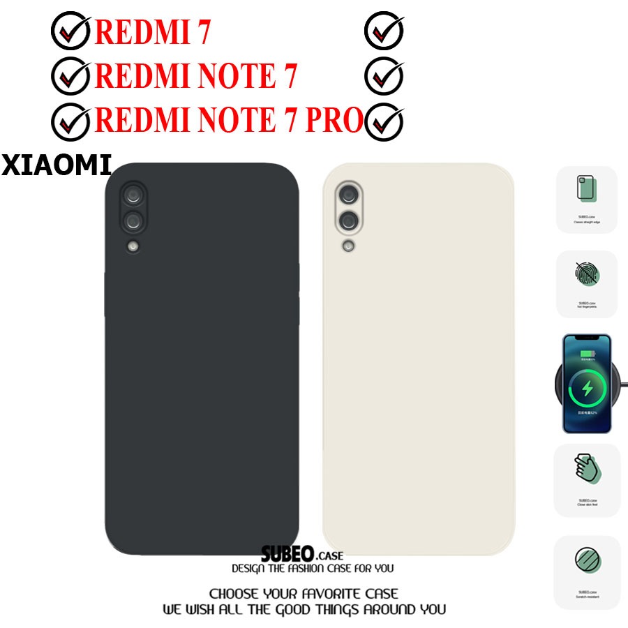 小米 REDMI 7、REDMI NOTE7、REDMI NOTE 7 PRO 手機殼帶方形邊框、全邊框相機保護膜
