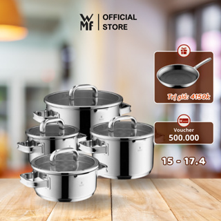 Wmf Function Advanced 4-Item 不銹鋼鍋組,豪華,用於所有類型的炊具