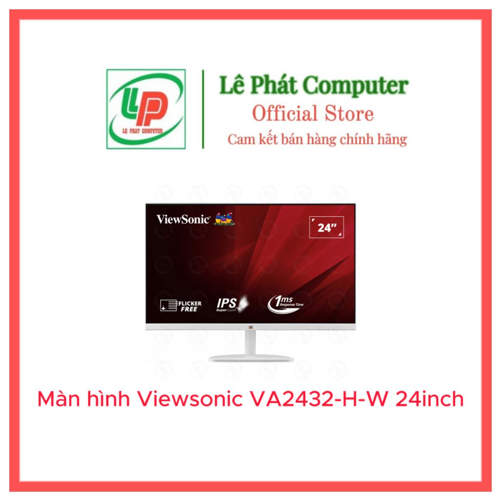 Viewsonic VA2432-H-W 顯示器 (23.8inch /ipSFHD /100Hz / 1ms) - 正
