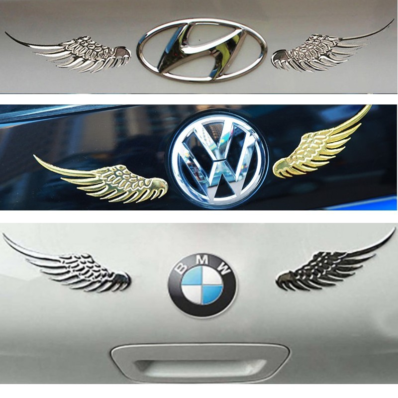 (2 件) 天使之翼裝飾汽車標誌、汽車、仙女之翼汽車標誌裝飾寬 KM88CAR