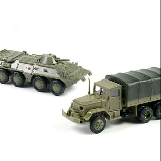 玩具車 m35、悍馬車和裝甲車 btr 80 比率 1 / 72