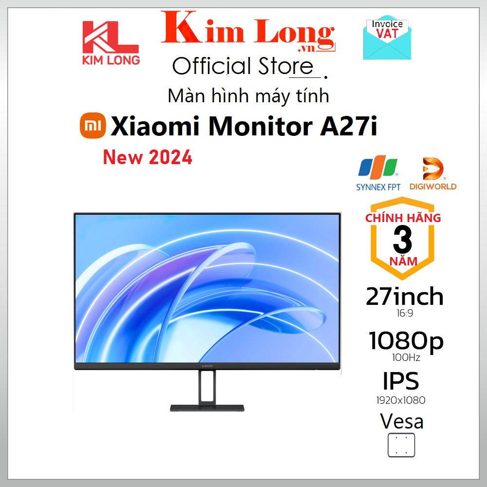 小米 27 英寸 IPS 1080P 筆記本電腦屏幕 Vesa A27i 標準 - 正品