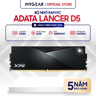 內部內存 - RAM Adata LANCER D5 DDR5 8GB (8x1) 黑色/白色 Bus 5200Mhz