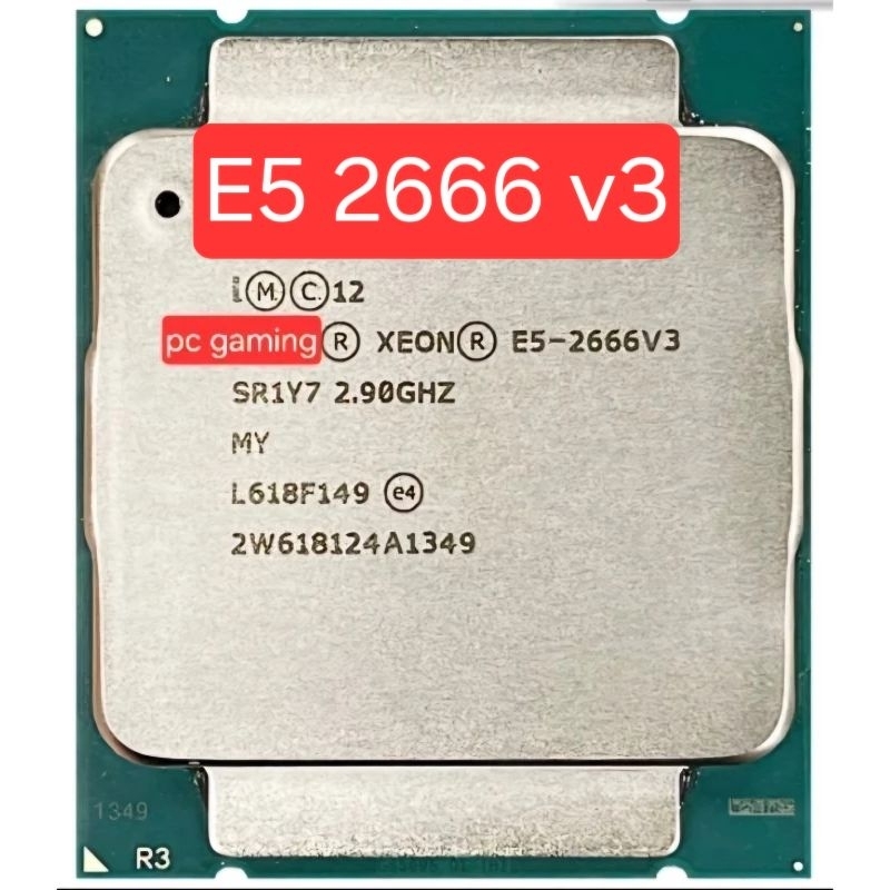 Cpu xeon E5 2666v3 插座 2011-V3 安裝主 x99 ram ddr3 和 ddr4