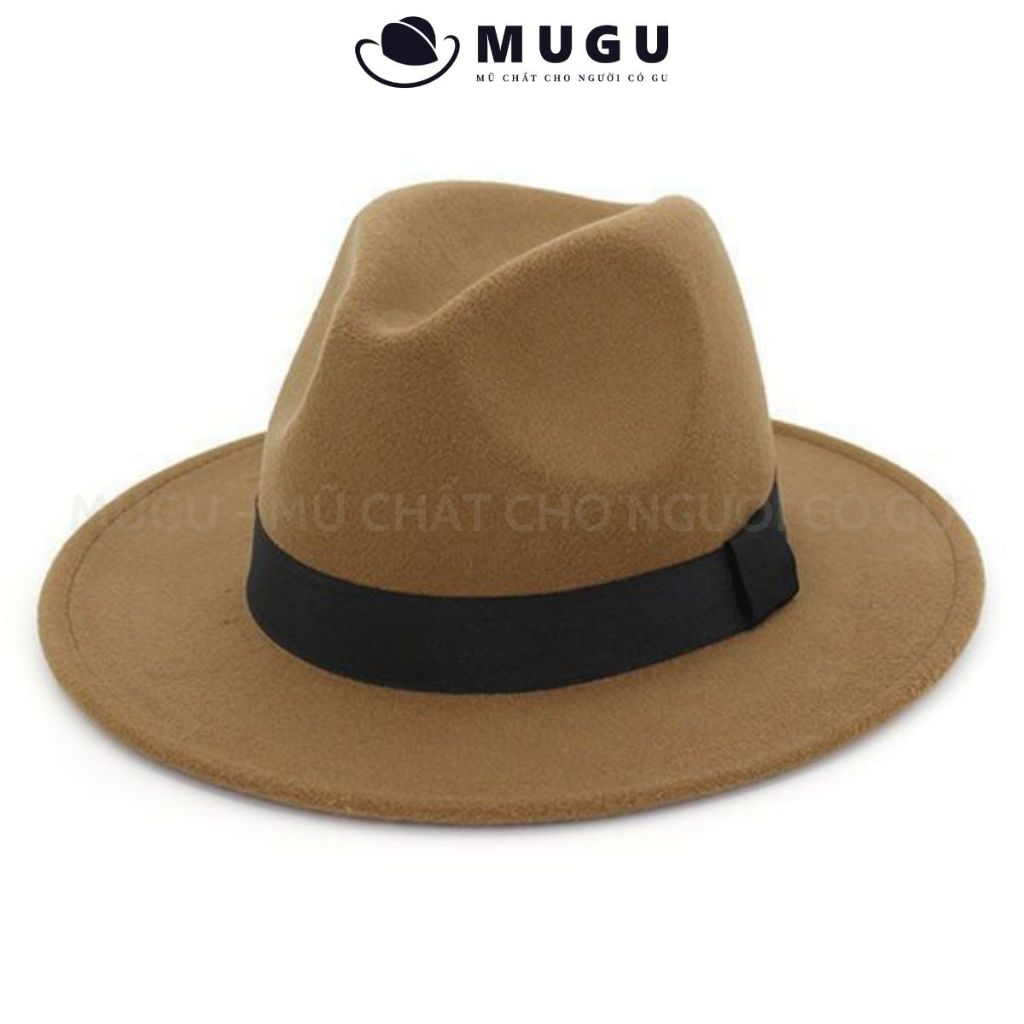 高品質男士毛氈帽 FN05 - Fedora 男士帽子卓越品質,MUGU 高幫款式