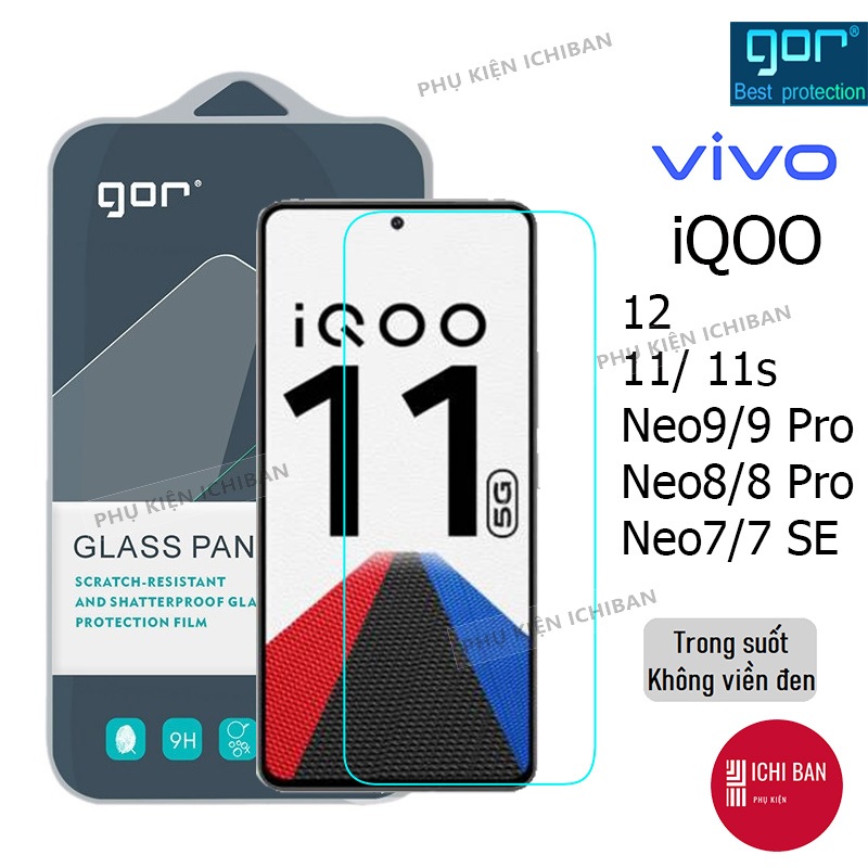 Gor Vivo iQOO 11 / 11s 鋼化玻璃,iQOO 12, iQOO Neo9 / Neo9 Pro /