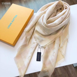 高品質方形 LV 圍巾,多色織錦圖案 (140*140cm) _ Linka