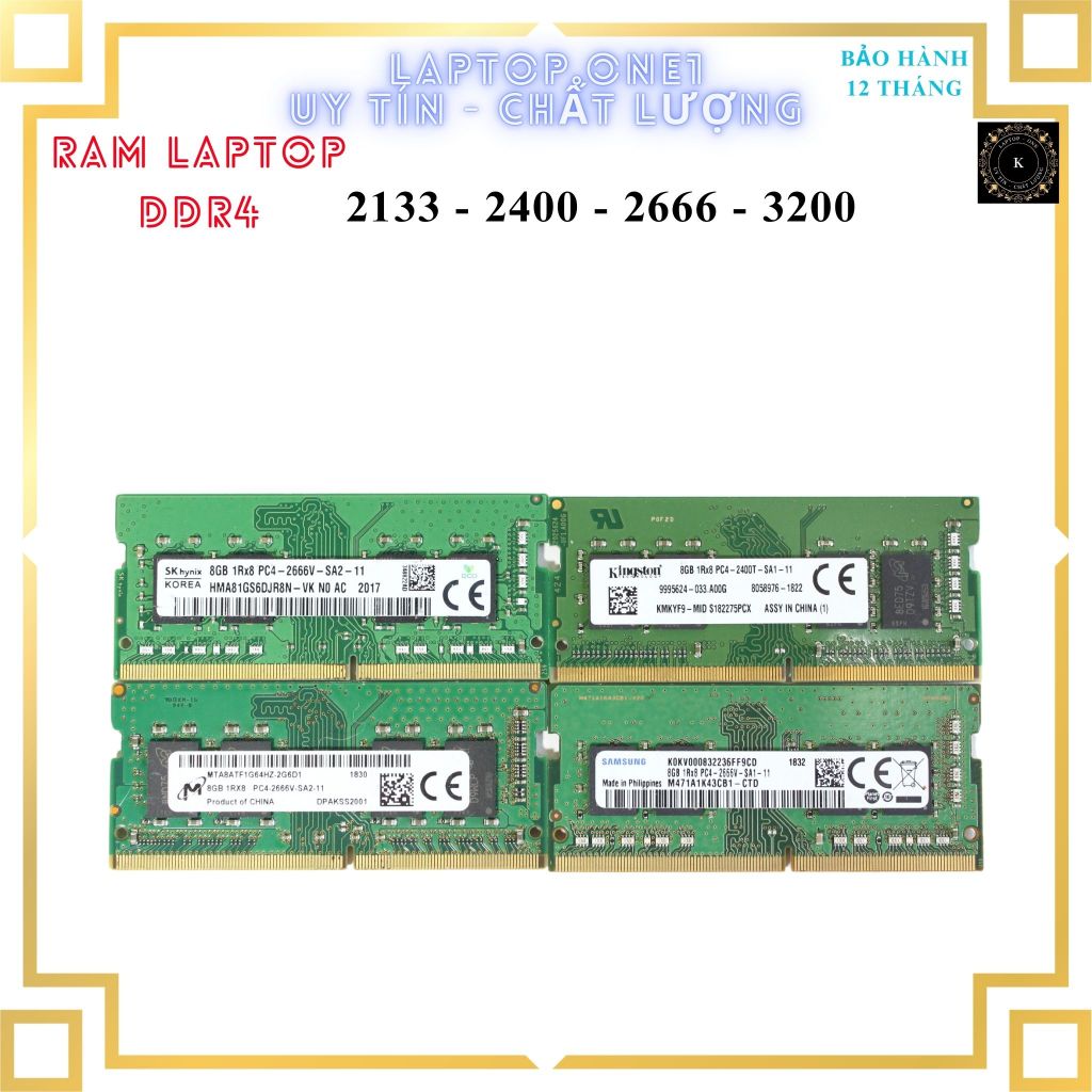 筆記本電腦內存 DDR4 - 4GB / 8GB / 16GB - 代碼 27