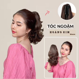 Hoang KIM 假髮夾,各種尺寸短捲髮 25cm, 35cm, 45cm 多種色調, 耐熱高檔絲綢
