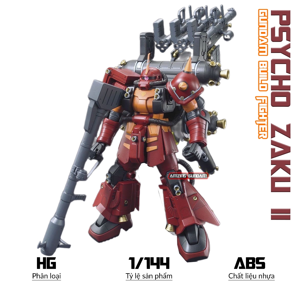 Hg Psycho Zaku II,1 / 144 機甲模型,機甲組裝玩具,塑料模型