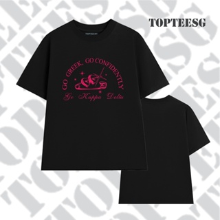 Topteesg Go kappa delta 中性短袖圓領 T 恤