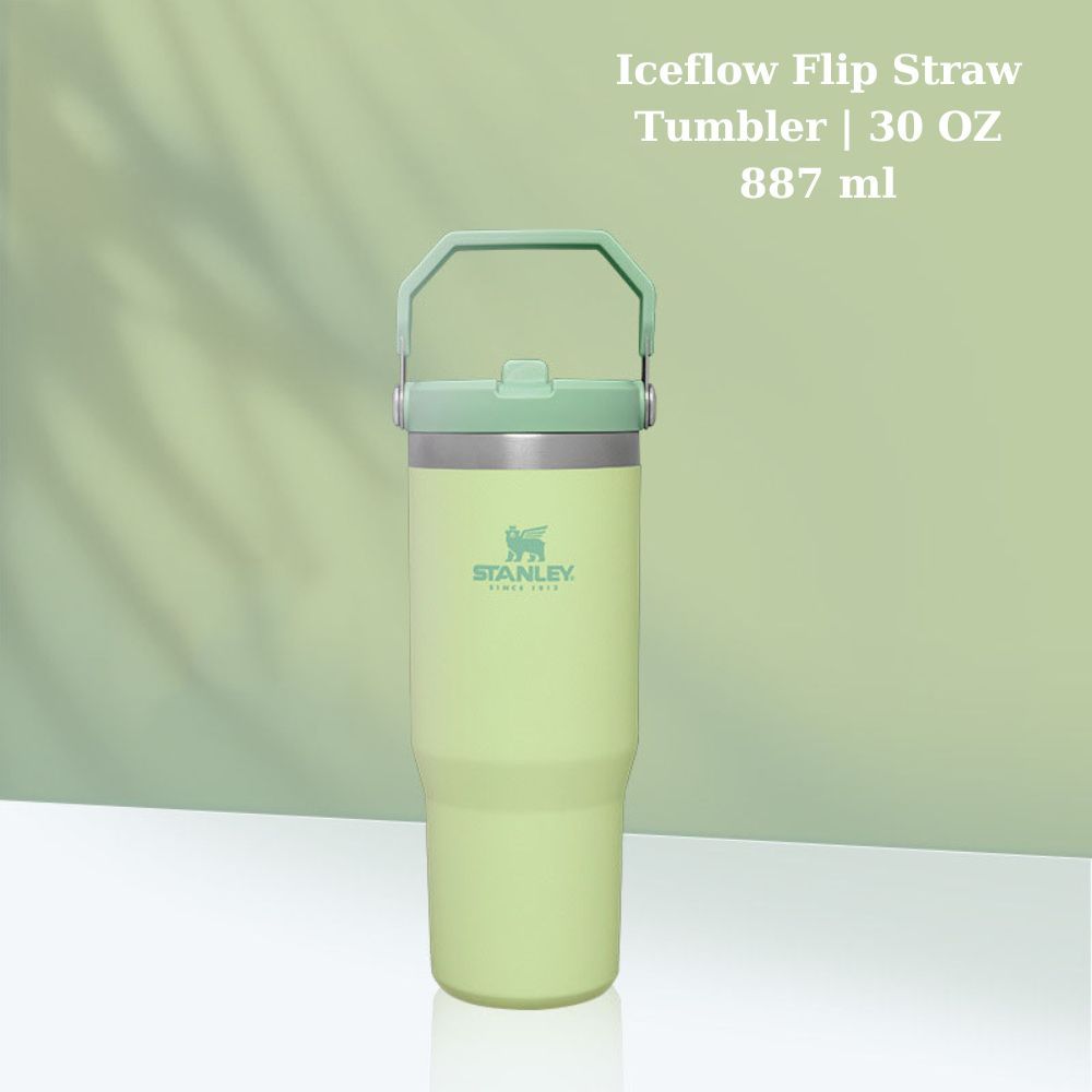 Stanley Iceflow 翻蓋吸管杯 30 盎司檸檬色