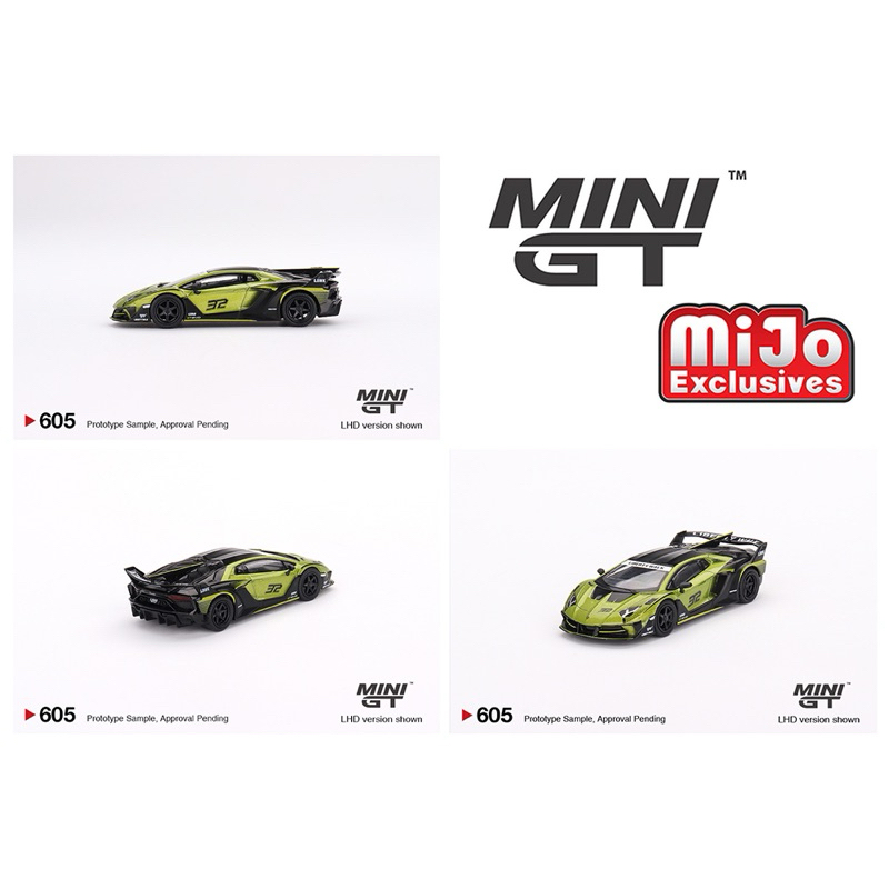 Hobby store MINI 模型車 GT 605 LB-剪影 WORKS Aventador GT EVO 石灰