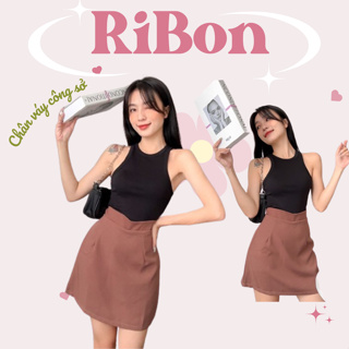 女式辦公室 RIBON 高背身材短裙短款白色黑色 Ulzzang 漂亮