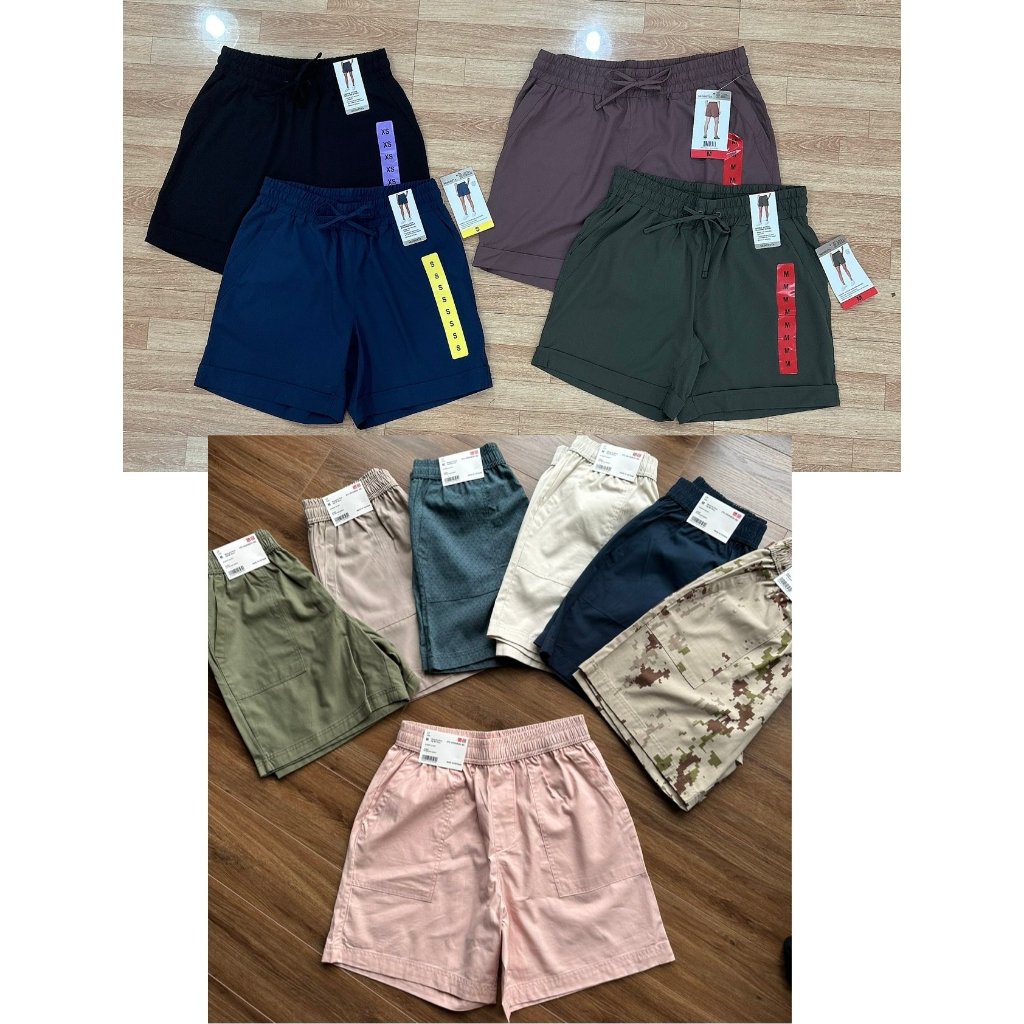 女式卡其色短褲,surplus vnxk 面料上鍊,混合 U.NI、Puma Brands