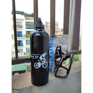 (包括市場價格)750ml 塑膠運動水壺組合,帶 GUW 水架,適用於自行車