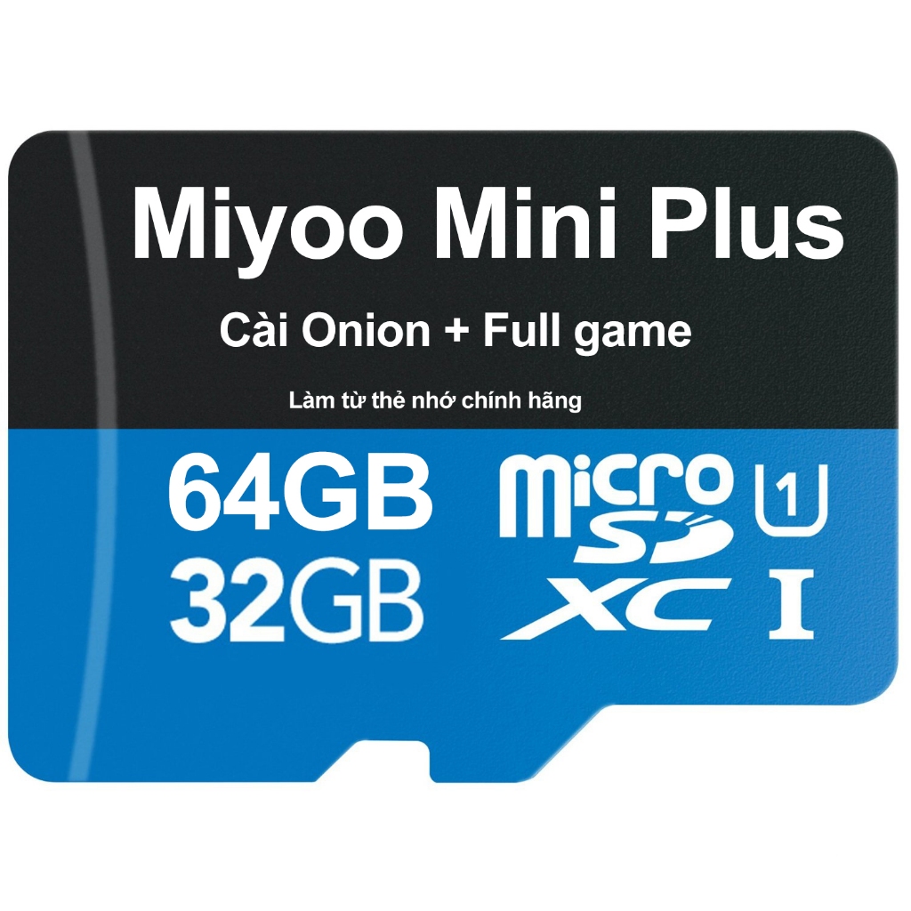 Miyoo Mini Plus 存儲卡預裝最新洋蔥+複製完整遊戲,無需重裝即可增加即插即用文件。