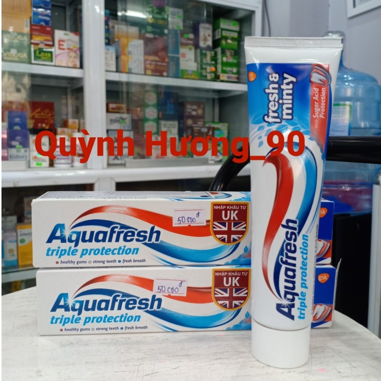 Aquafresh 三重保護新鮮薄荷牙膏 100 毫升健康牙齦,清新口氣