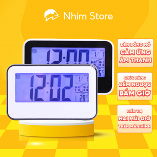 Lcd LED 屏幕鬧鐘,傳感器鬧鐘上的聲音,秒錶功能,溫度測量