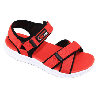 Bita's SOB.295 平底女童拖鞋涼鞋(紅+黑)