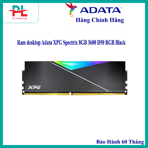 內存 DDR4 Adata 8GB / 16GB 3600Mhz XPG Spectrix D50 RGB - 正品