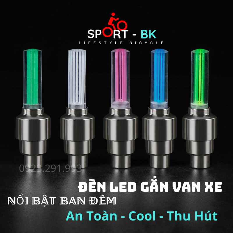 用於摩托車自行車車輪的霓虹燈 LED 自行車氣門燈,多色電動自行車燈 - BK07