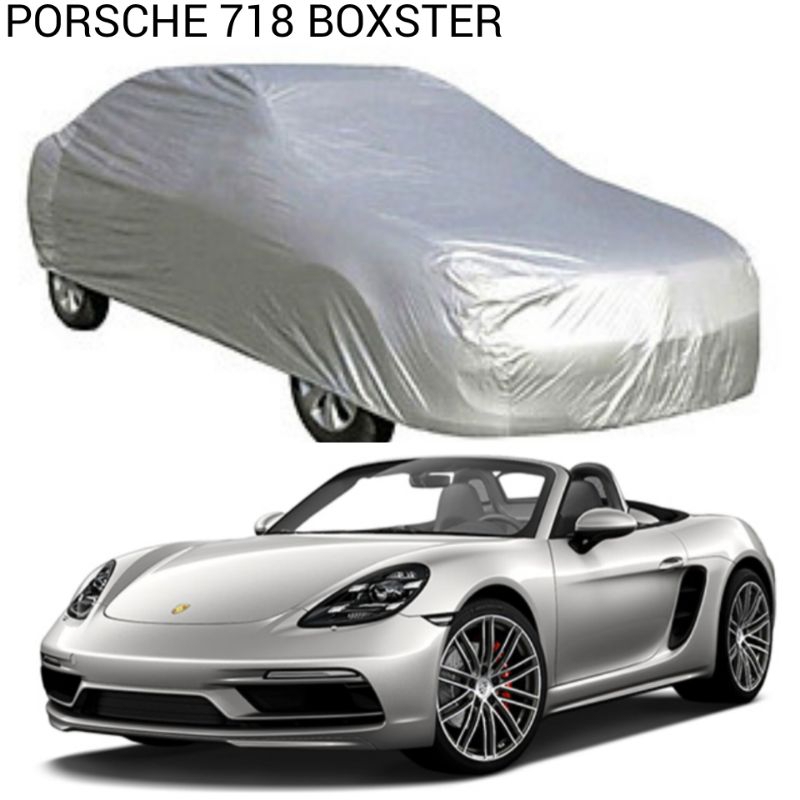 Porsche 718 BOXSTER 汽車帆布車罩帶鍍銀雨傘,防曬性好,帶方便便攜包