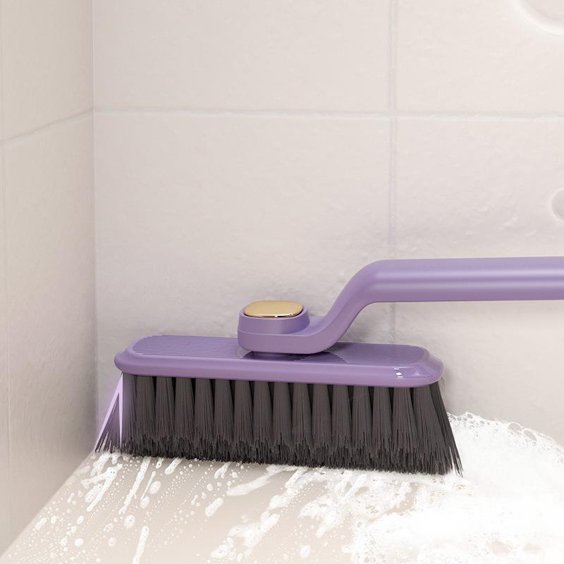 2 合 1 多用途開口槽刷帶鑷子用於脫髮清潔刷 360 度旋轉地板磨砂膏