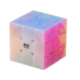 Rubik 3x3 Jelly Color Stone 奇藝腹股溝 - 兒童 3 層紅寶石開發智商