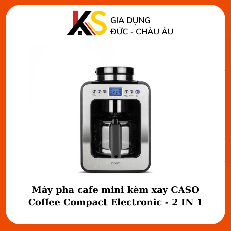 帶攪拌機的迷你咖啡緊湊型電子咖啡機 - 2 合 1