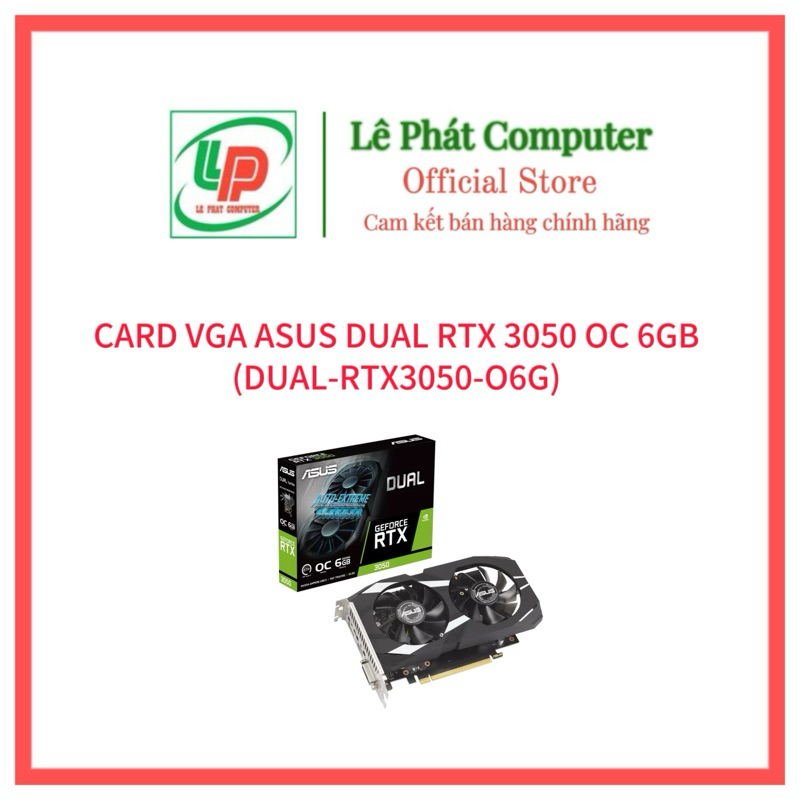 華碩 DUAL RTX 3050 OC 6GB 顯卡 (DUAL-RTX3050-O6G) - 正品 - 100% 全新