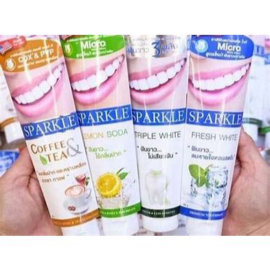 【正品】Sparkle牙膏超白牙膏90g-100g泰國