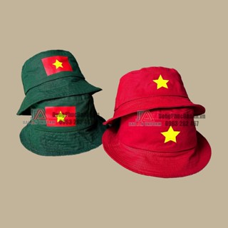 【震撼交易】 Baby Soldier Hat - Soldier Blue Duckweed 帽子,越南國旗標誌印花,