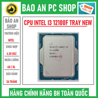 Intel CORE I3-12100F CPU(3.3GHZ TURBO 高達 4.3GHZ,4 核 8 螺紋,12M