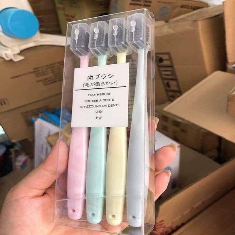 4 件套牙刷 - 日本出口 - NANO 技術