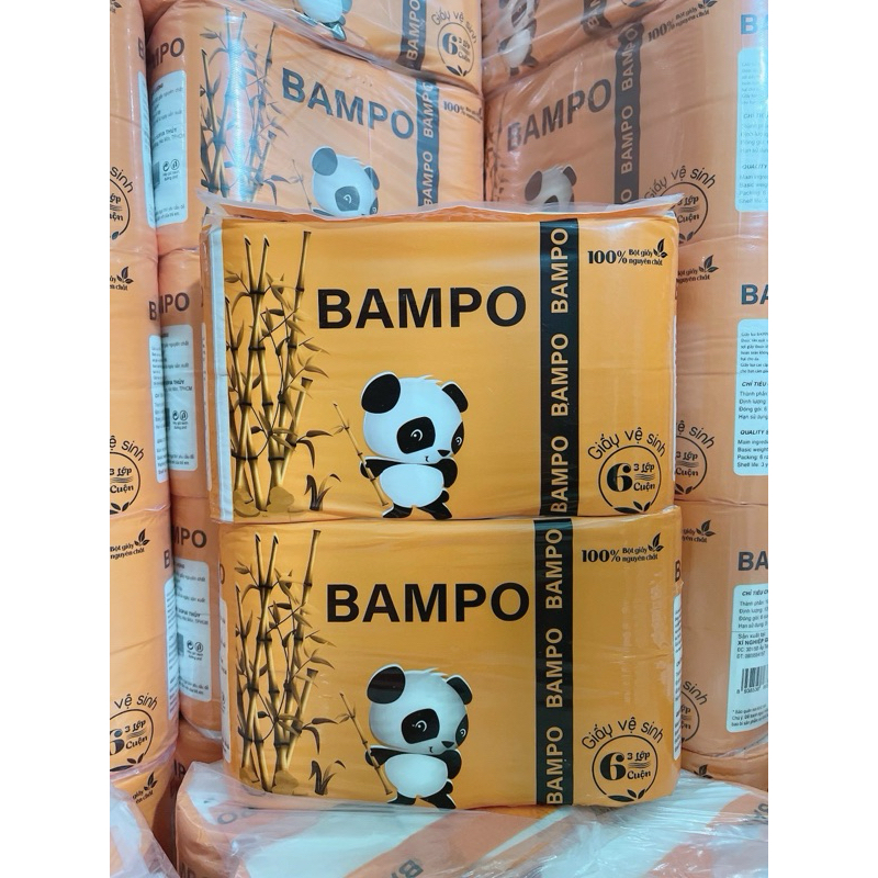 Bampo Panda 衛生紙 3 層(6 卷)