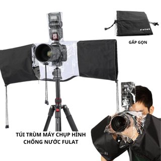 Fulat 防水相機遮光罩包,專業相機防水雨衣,相機鏡頭