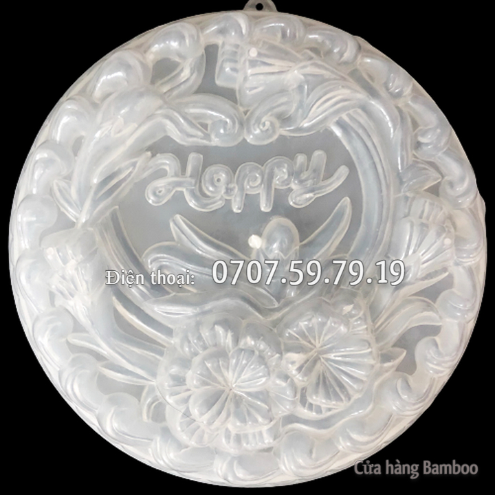 圓形 25 厘米牡丹模具 - 生日果凍模具,婚禮 - 代碼 1821