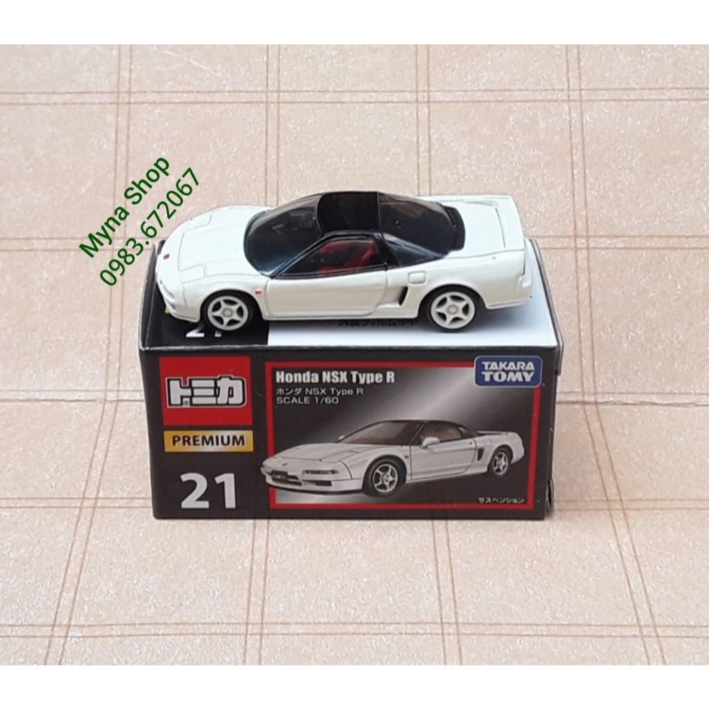 Tomica premium 玩具模型,No.21 Honda NSX Type R(帶盒,免費 PVC 盒)