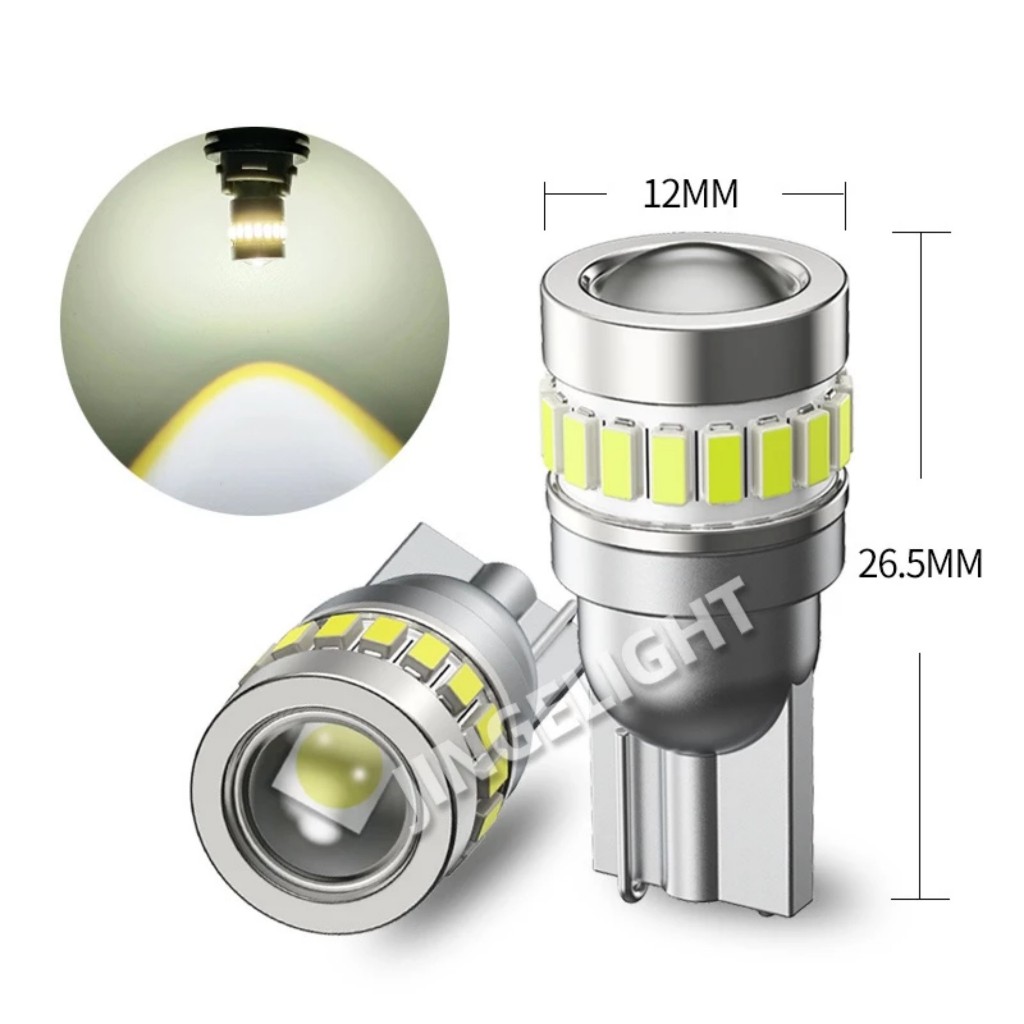 1 個 360 度超亮 LED T10 燈泡,帶半燈、吸頂燈、後備箱、車牌,適用於 VinFast Fadil 摩托車