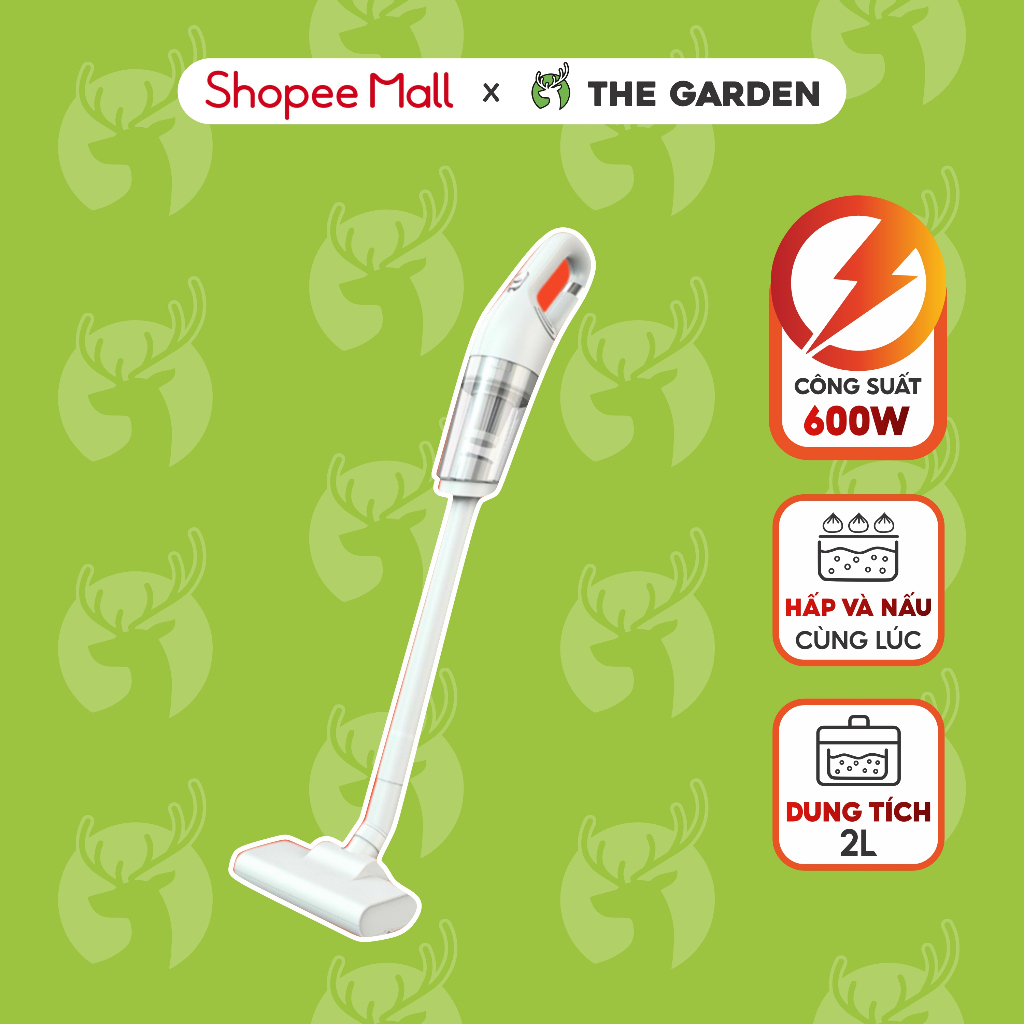 Garden 手持式吸塵器,500W 容量強大,14kPa 吸力強大,有線帶完整配件