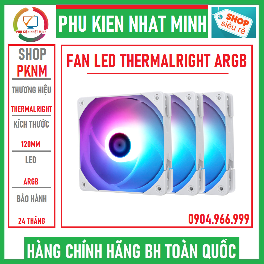 Pack 3 ARGB Thermalright TL-C12 FAN FAN (LED FAN) 和 TL-S12 (