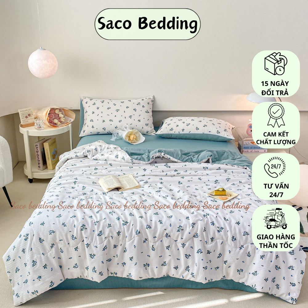 Saco 床上用品套裝柔軟亞麻床上用品套裝夏季床上用品套裝多種形狀熱門趨勢,光滑、涼爽、耐用的面料