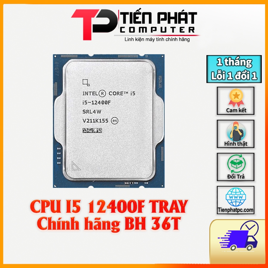 Cpu 處理器 Intel Core i5 12400F 托盤空氣風扇 - BH 36T