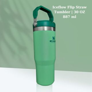 Stanley Iceflow Flip 吸管杯 30 盎司綠松石色保溫杯