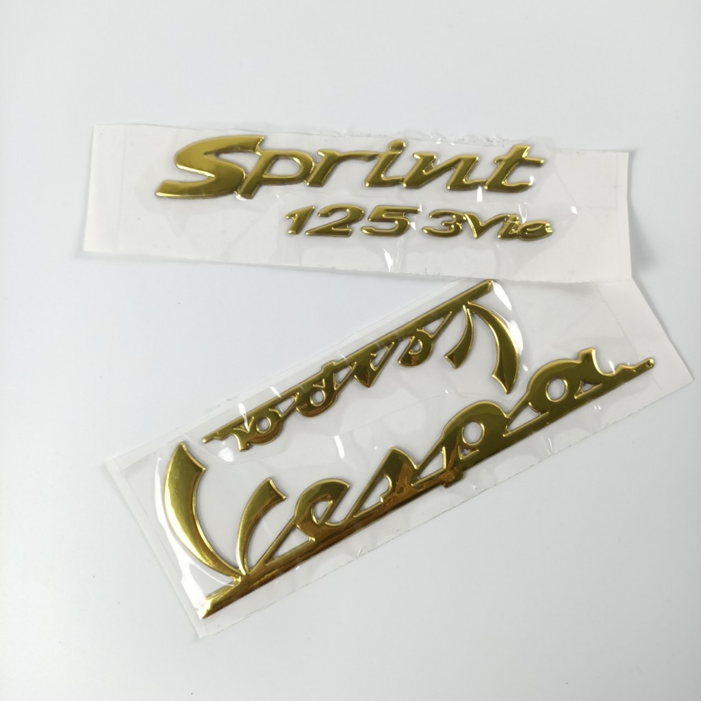 Vespa Sprint 125 3V ie 黃色壓紋郵票一對 - G8962