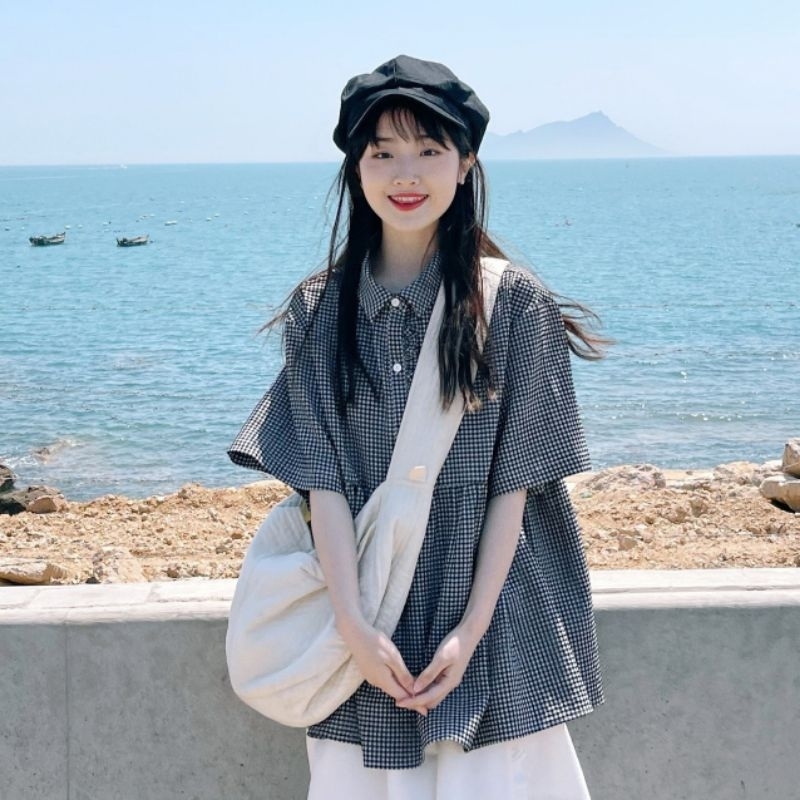 大碼 Mori 娃娃裝襯衫配 Mori 半身裙