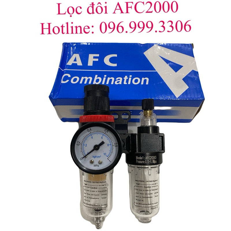 Afc2000 雙過濾器分離水和油,帶 13mm 減壓閥和螺紋儀表